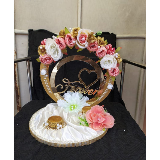 wedding items, Wedding Accessories, wedding, ring tray, ring platter, ring plate, ring ceremony, groom gift, engagement tray, engagement, earrings, dulha to be, customized platter, customised platter, bride to be, bride gift
