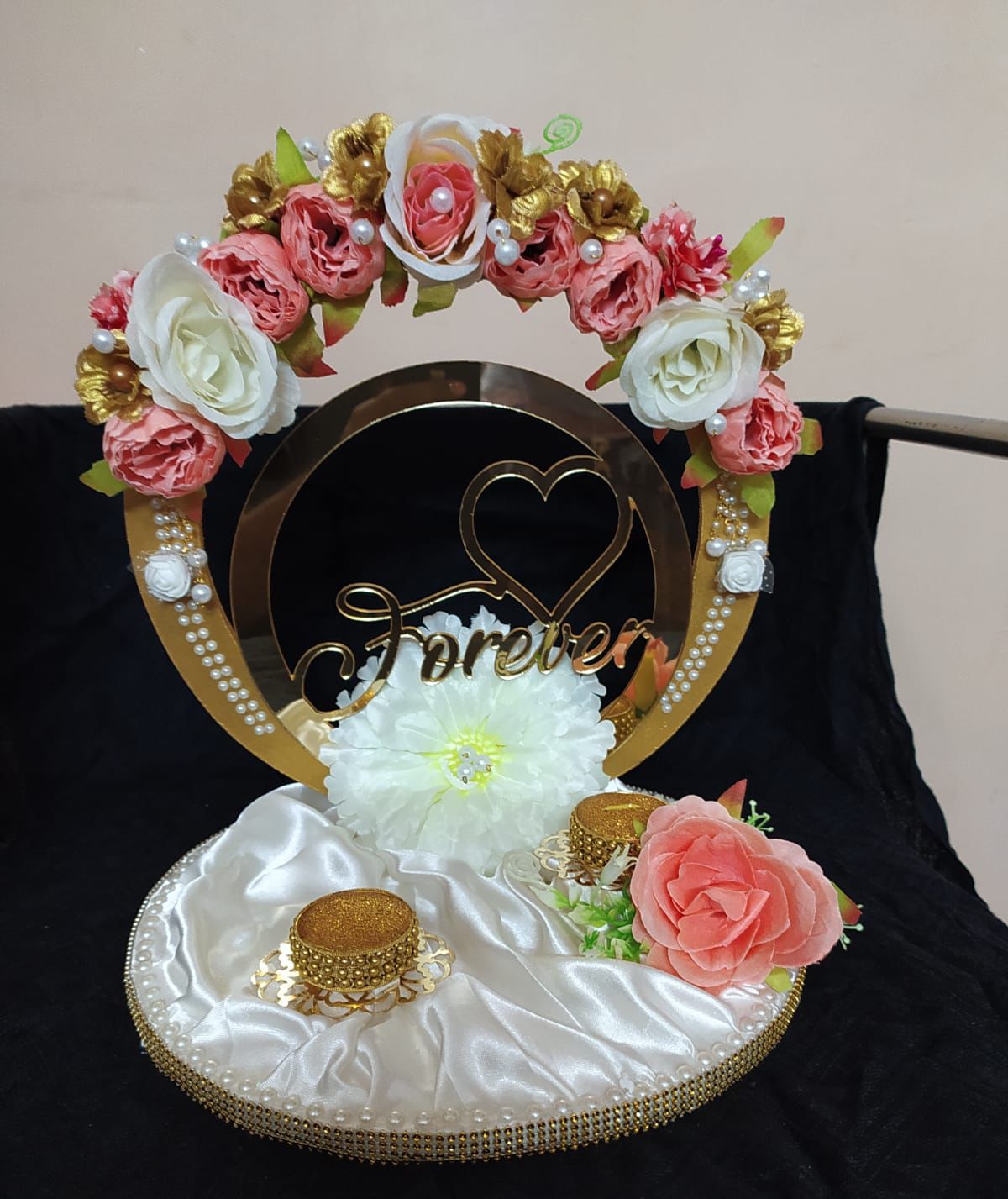 wedding items, Wedding Accessories, wedding, ring tray, ring platter, ring plate, ring ceremony, groom gift, engagement tray, engagement, earrings, dulha to be, customized platter, customised platter, bride to be, bride gift