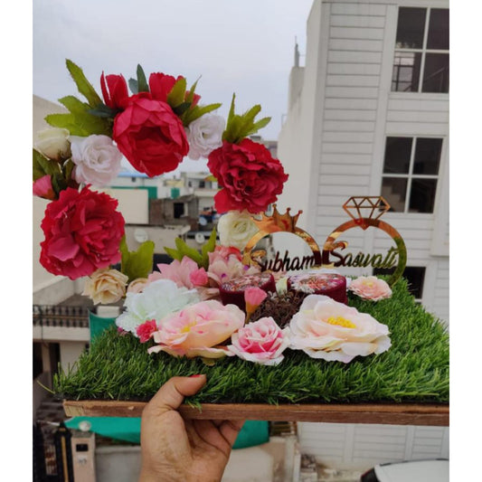 wedding items, Wedding Accessories, wedding, ring tray, ring platter, ring plate, ring ceremony, groom gift, engagement tray, engagement, earrings, dulha to be, customized platter, customised platter, bride to be, bride gift