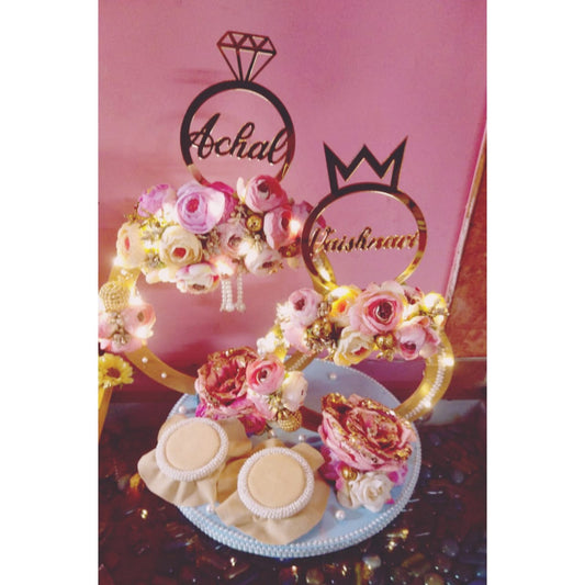 wedding items, Wedding Accessories, wedding, ring tray, ring platter, ring plate, ring ceremony, groom gift, engagement tray, engagement, earrings, dulha to be, customized platter, customised platter, bride to be, bride gift