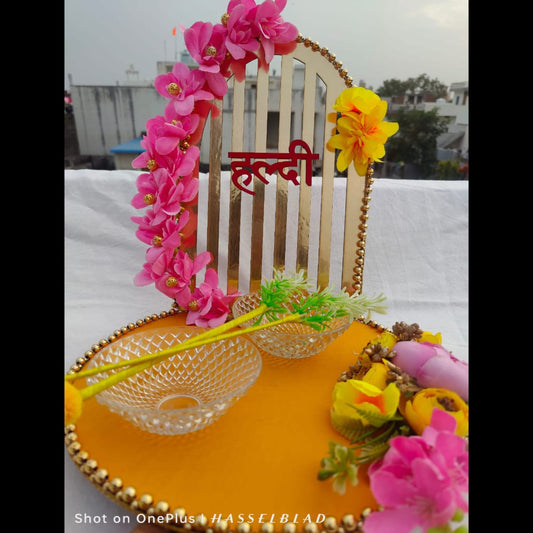 wedding items, Wedding Accessories, wedding, haldi platter, haldi, groom gift, dulha to be, customized platter, customised platter, bride to be, bride gift