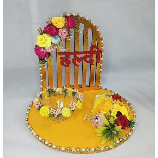 wedding items, Wedding Accessories, wedding, haldi platter, haldi, groom gift, dulha to be, customized platter, customised platter, bride to be, bride gift