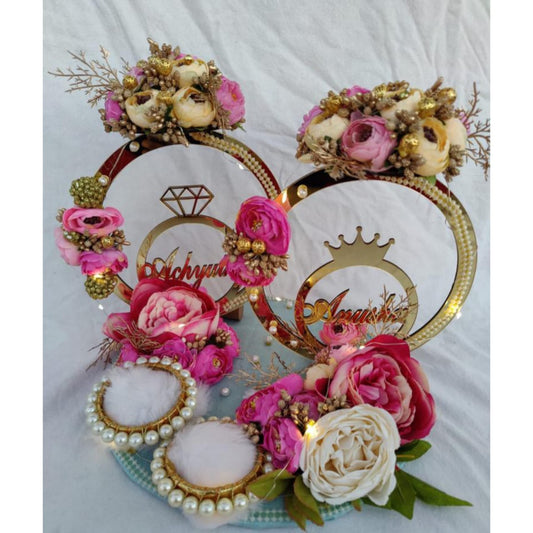 wedding items, Wedding Accessories, wedding, ring tray, ring platter, ring plate, ring ceremony, groom gift, engagement tray, engagement, earrings, dulha to be, customized platter, customised platter, bride to be, bride gift