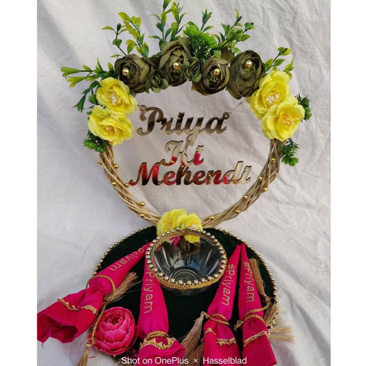 wedding items, Wedding Accessories, wedding, mehendi thaal, mehendi ceremony, groom gift, dulha to be, customized platter, customised platter, bride to be, bride gift