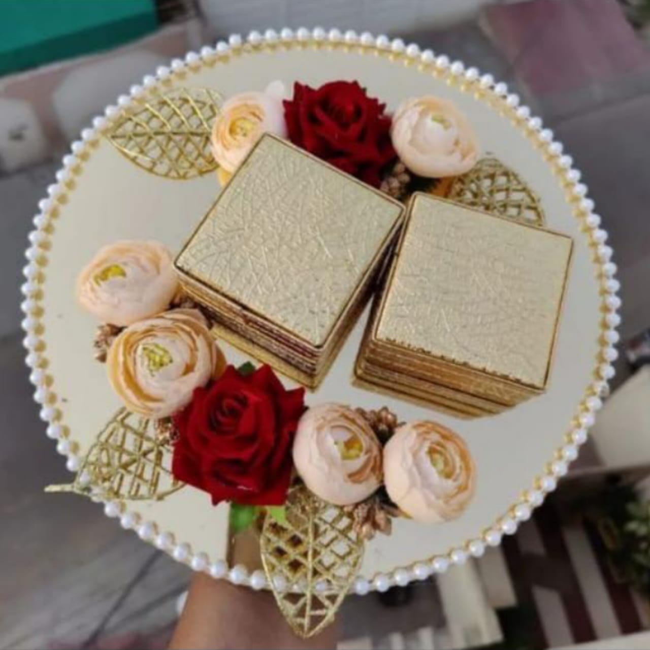 wedding items, Wedding Accessories, wedding, ring tray, ring platter, ring plate, ring ceremony, groom gift, engagement tray, engagement, earrings, dulha to be, customized platter, customised platter, bride to be, bride gift