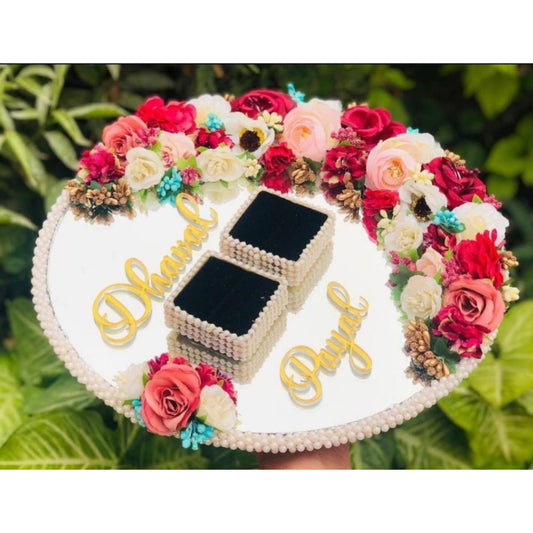 wedding items, Wedding Accessories, wedding, ring tray, ring platter, ring plate, ring ceremony, groom gift, engagement tray, engagement, earrings, dulha to be, customized platter, customised platter, bride to be, bride gift