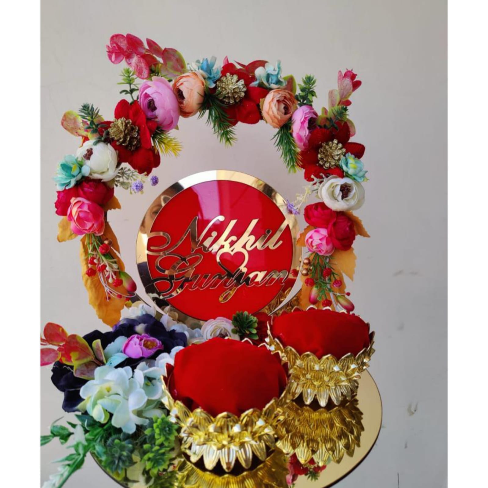 wedding items, Wedding Accessories, wedding, ring tray, ring platter, ring plate, ring ceremony, groom gift, engagement tray, engagement, earrings, dulha to be, customized platter, customised platter, bride to be, bride gift