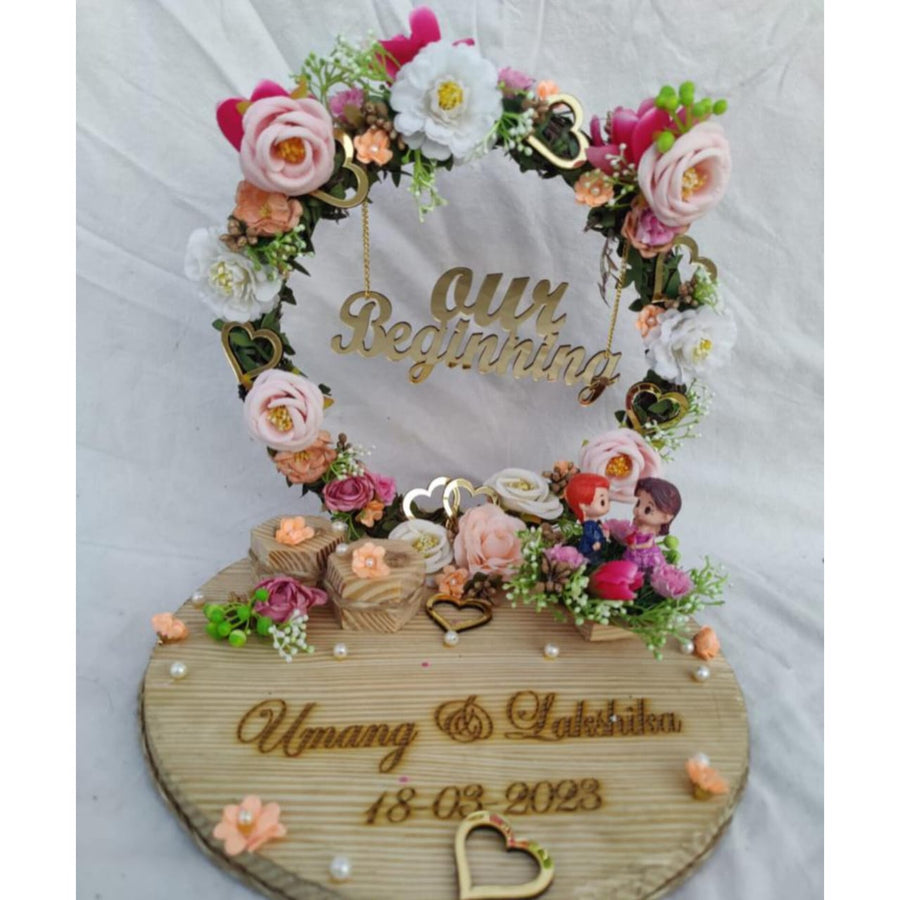 Ring Platter With Base Engraved 1.0