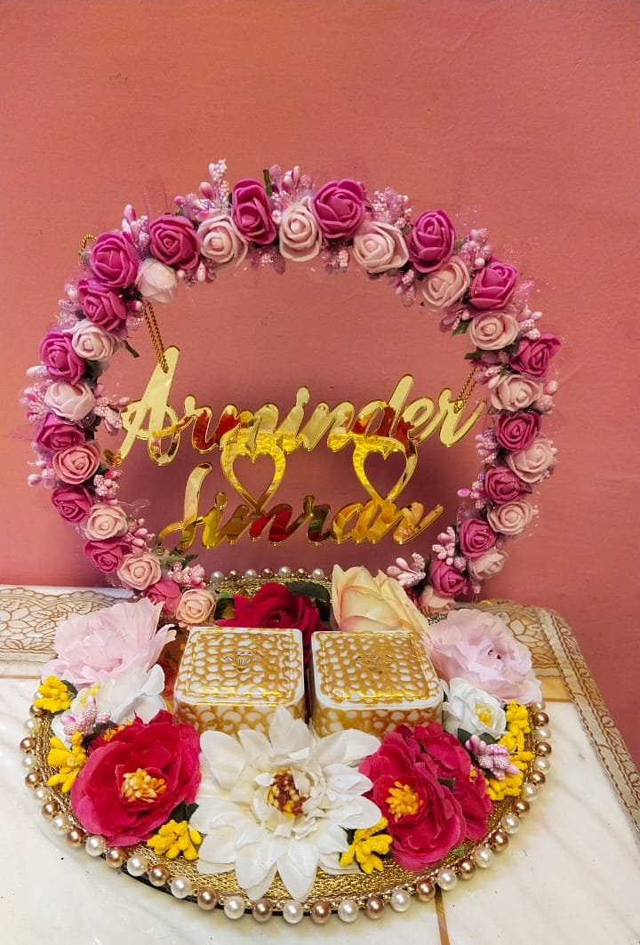 wedding items, Wedding Accessories, wedding, ring tray, ring platter, ring plate, ring ceremony, groom gift, engagement tray, engagement, earrings, dulha to be, customized platter, customised platter, bride to be, bride gift