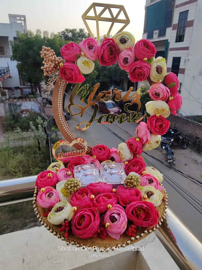 wedding items, Wedding Accessories, wedding, ring tray, ring platter, ring plate, ring ceremony, groom gift, engagement tray, engagement, earrings, dulha to be, customized platter, customised platter, bride to be, bride gift