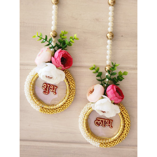 Royal Shubh Labh With Premium Pearl Work & Flower