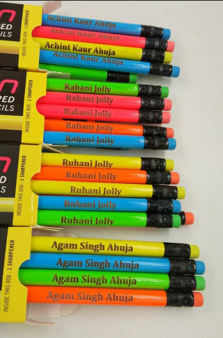 Personalized Pencil & Book Sticker Set