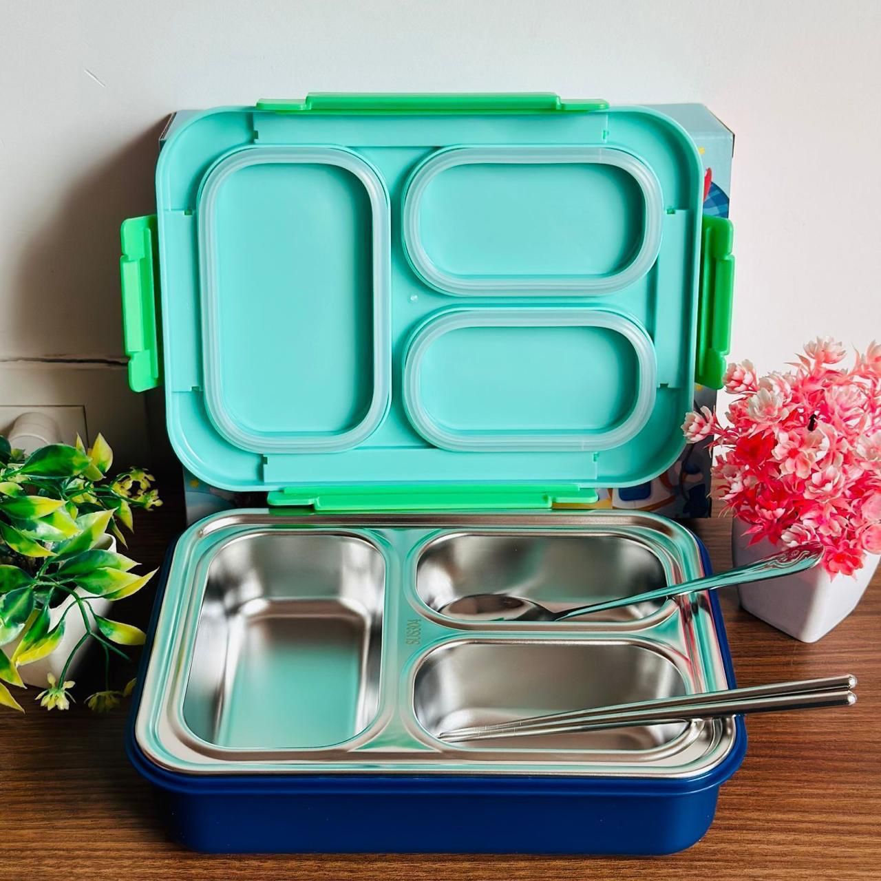 3 Grid Insulated Bento Lunch Box