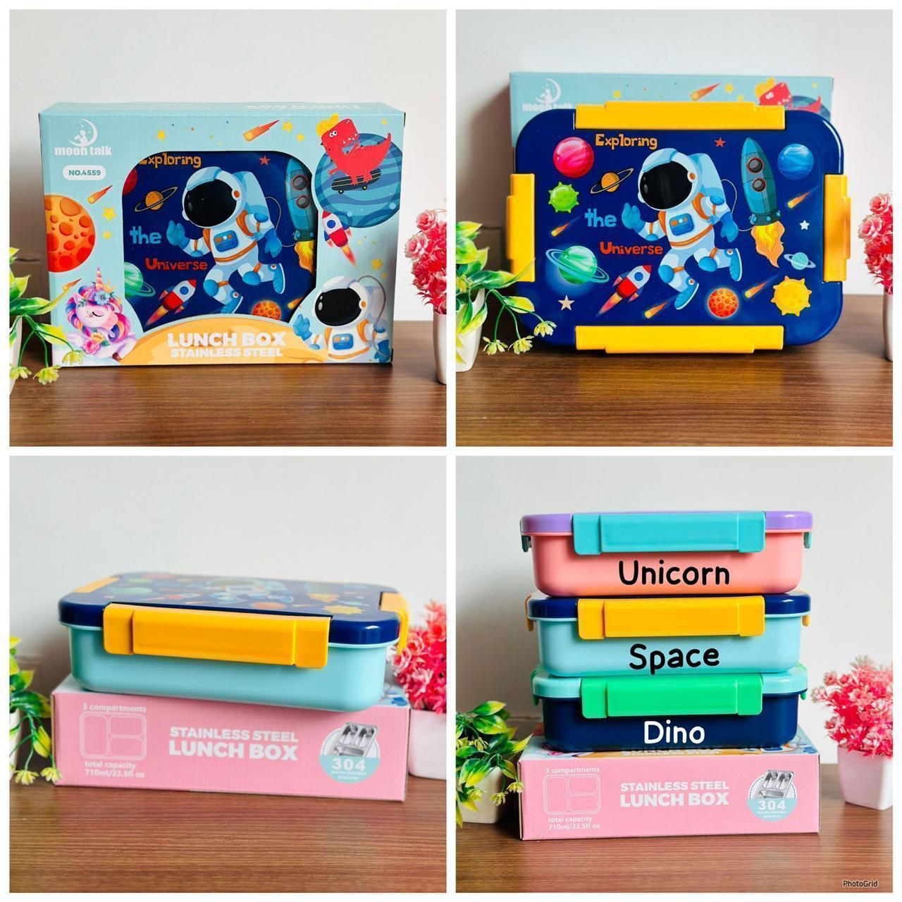 3 Grid Insulated Bento Lunch Box