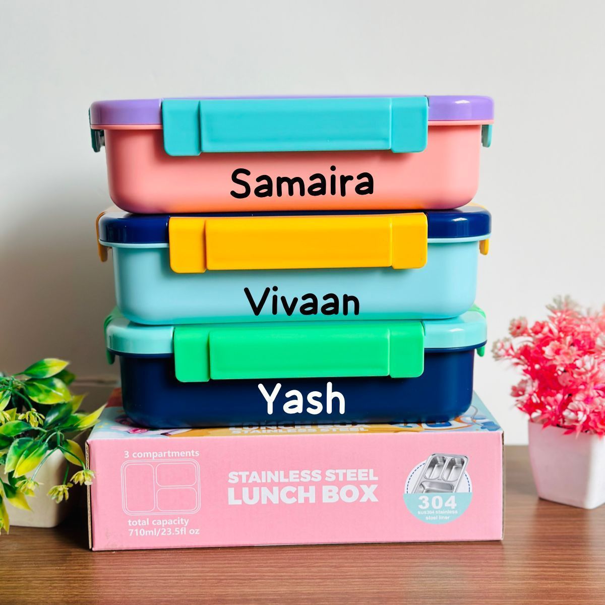 3 Grid Insulated Bento Lunch Box