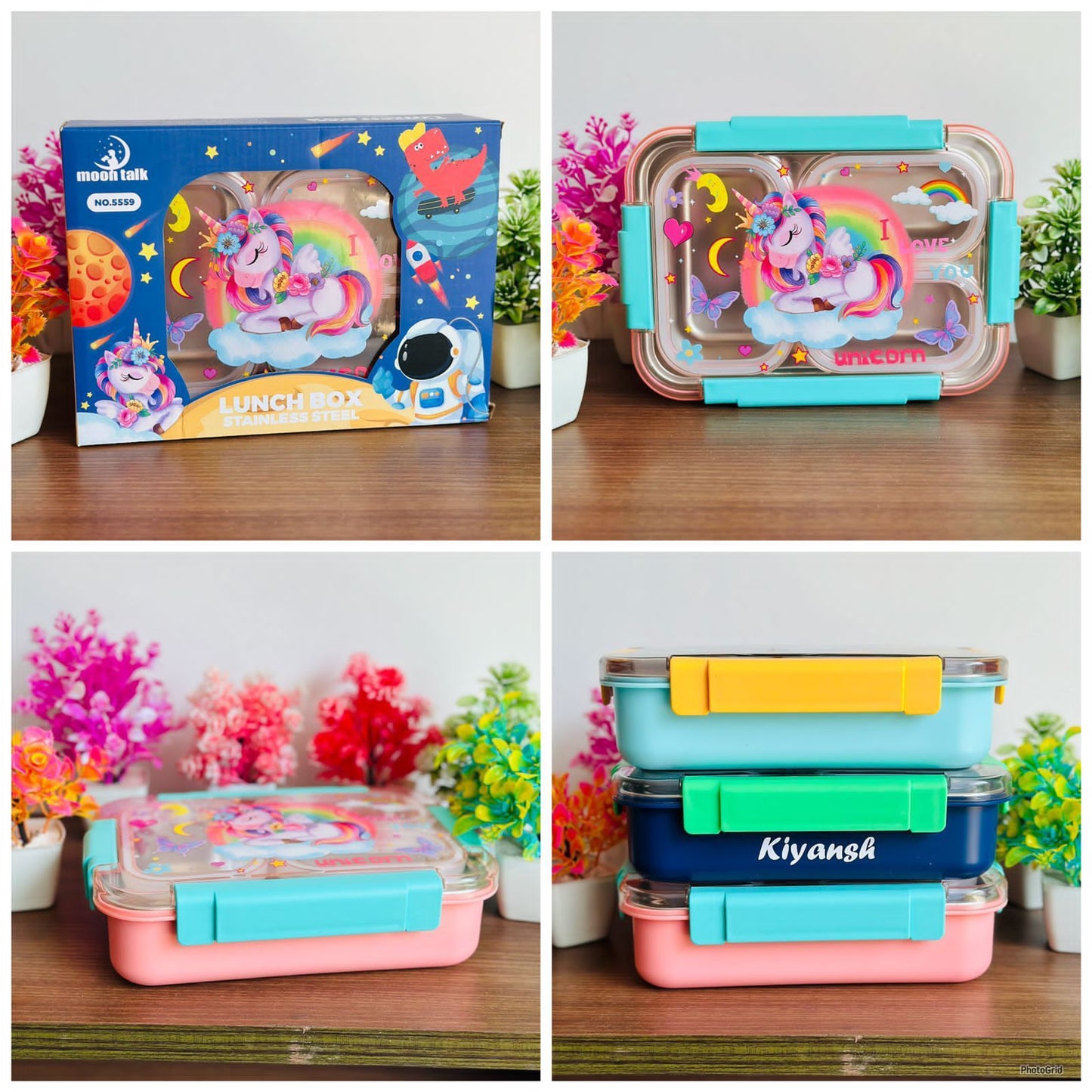 3 Grid Insulated Bento Lunch Box