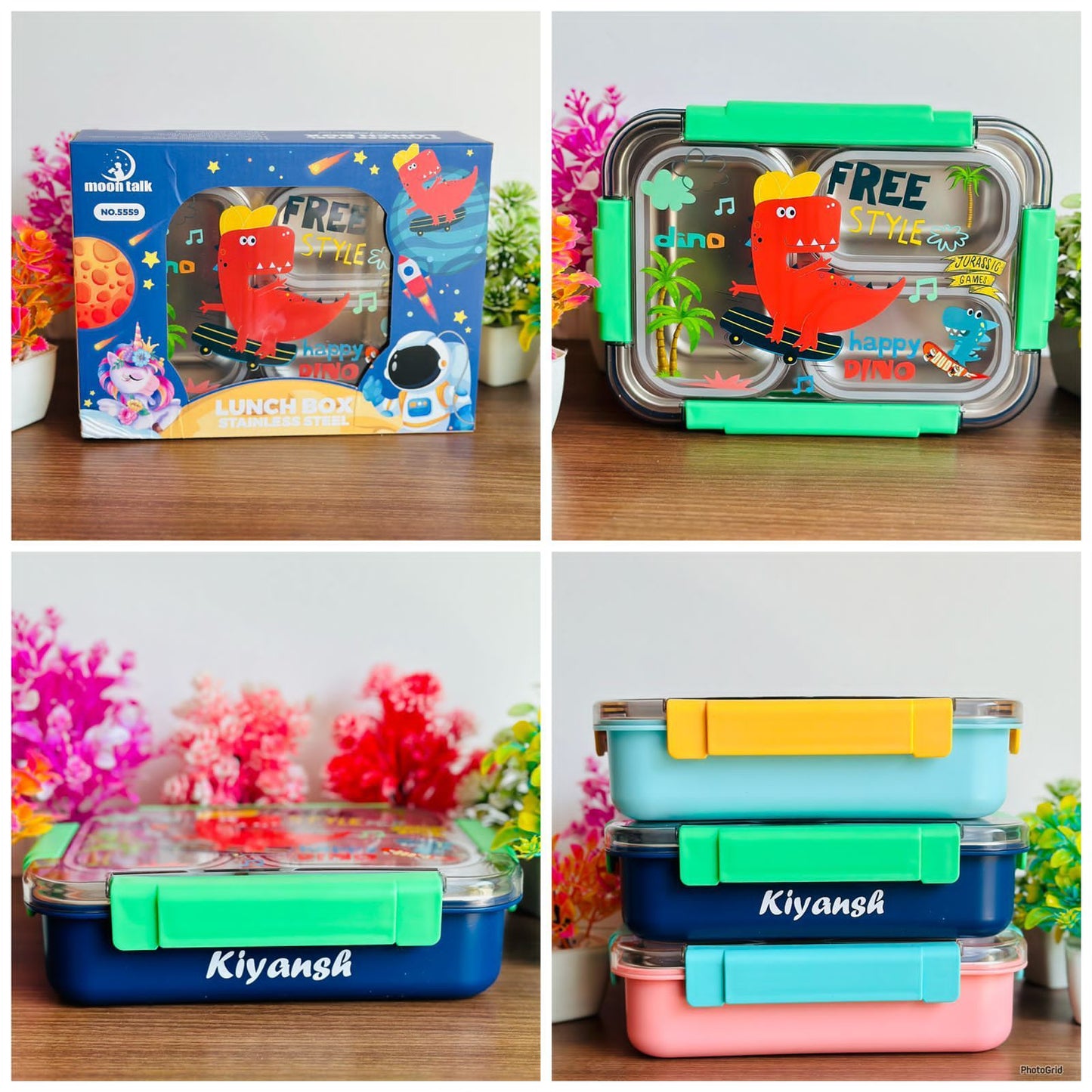 3 Grid Insulated Bento Lunch Box