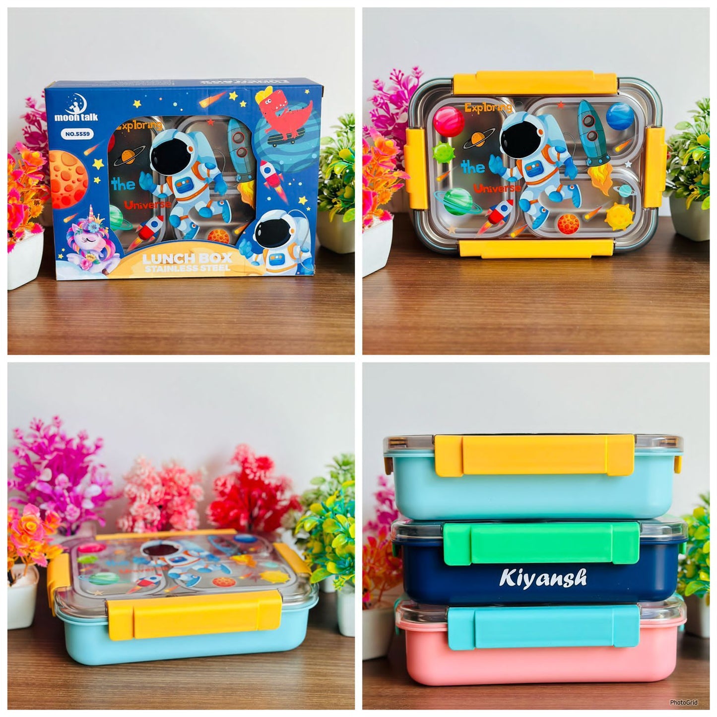 3 Grid Insulated Bento Lunch Box