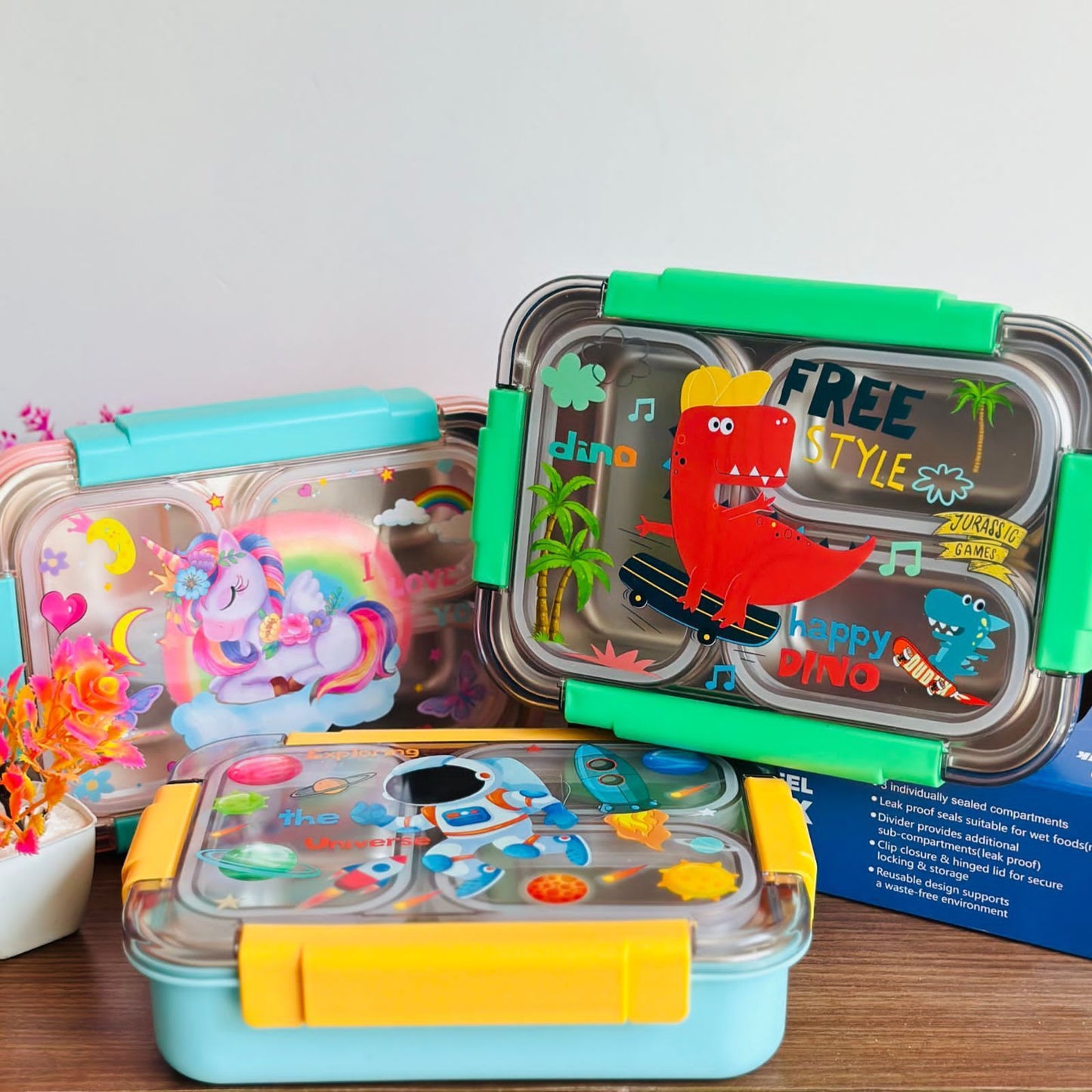 3 Grid Insulated Bento Lunch Box