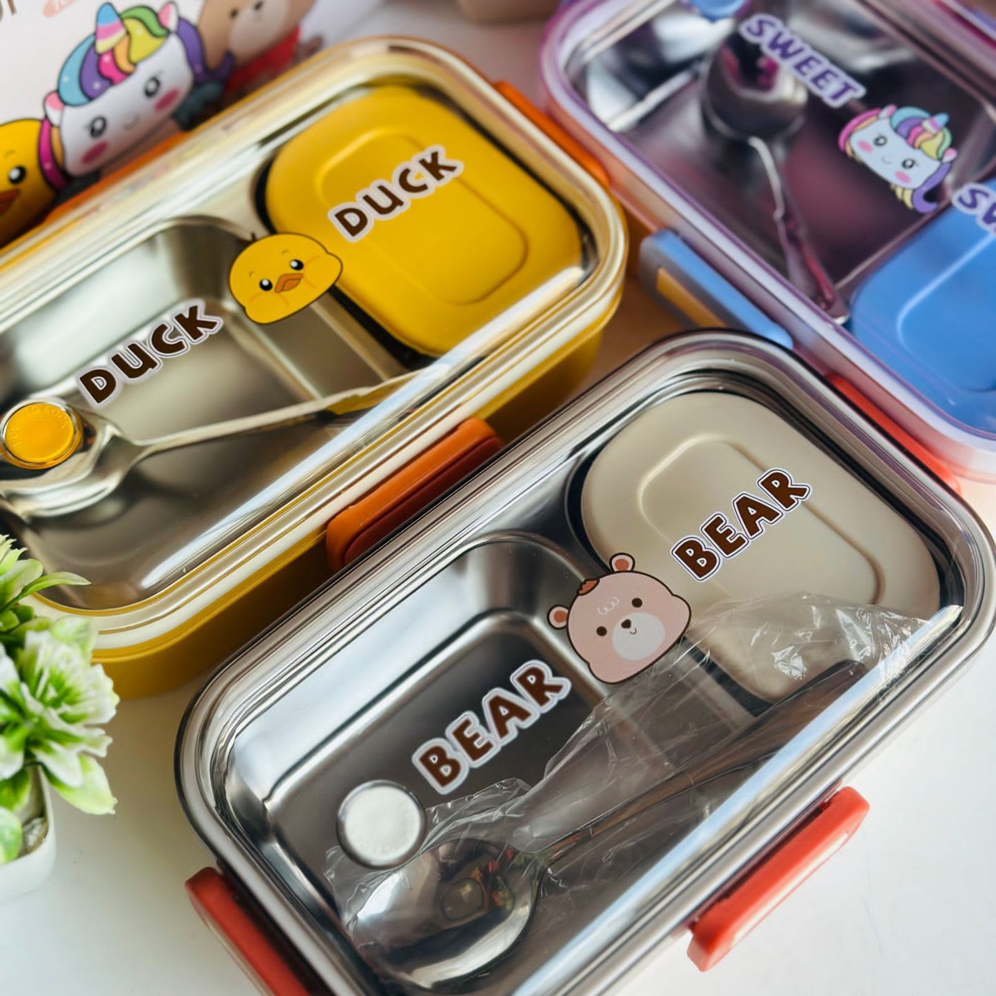 700 Ml Insulated 2 Grid Lunch Box