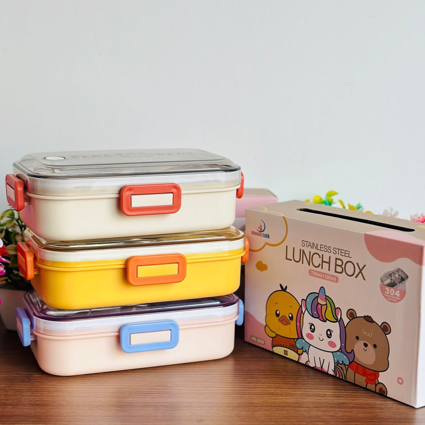 700 Ml Insulated 2 Grid Lunch Box