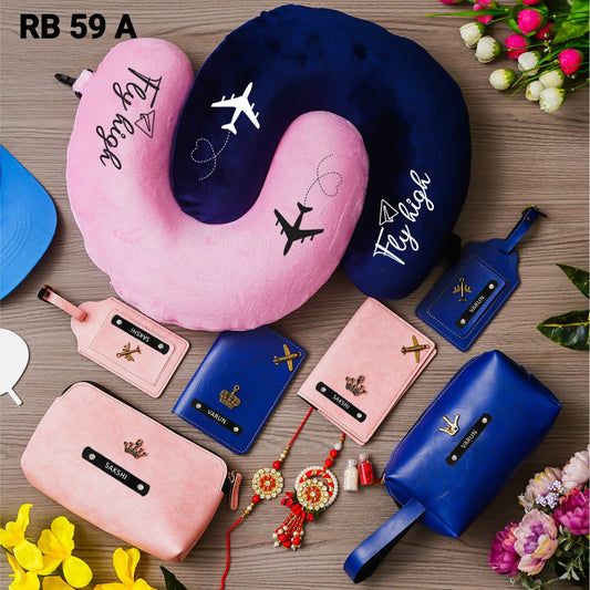 Rakhi Combo RB59 A/B (V) - Premium Couple Travel Combo