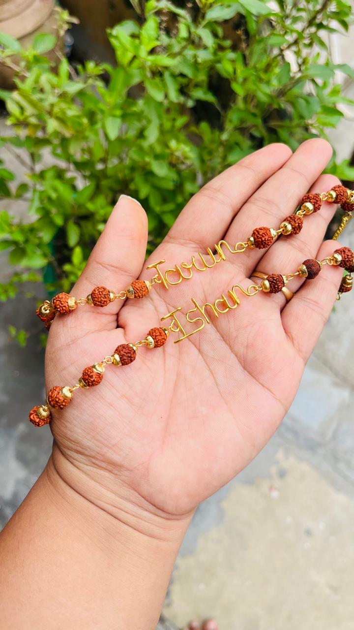 Rudraksha Wire Rakhi