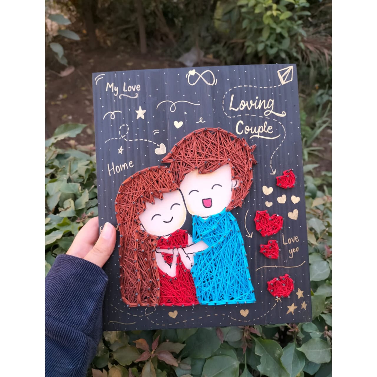 Doodle Couple String Art – Sajawat Official