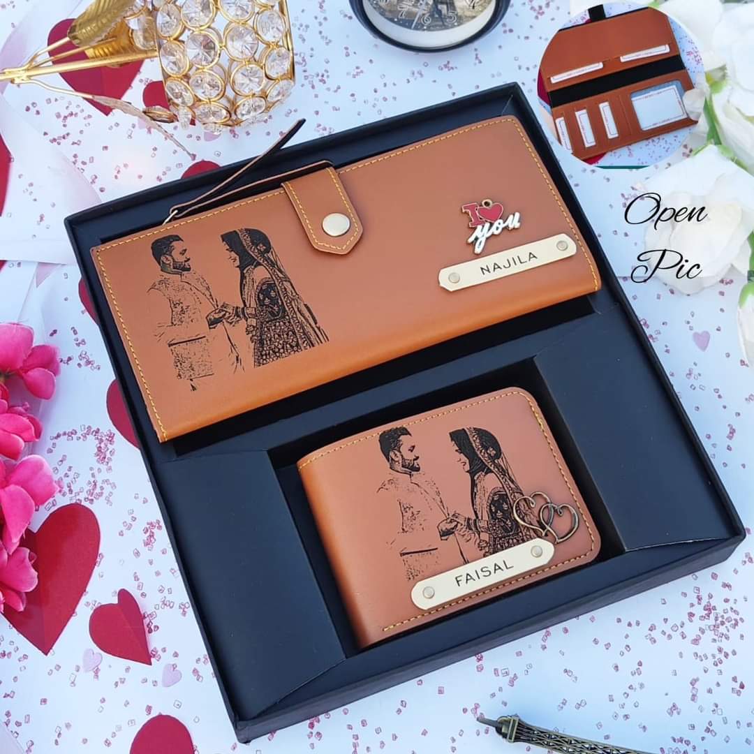 Couple Sketch Wallet Combo