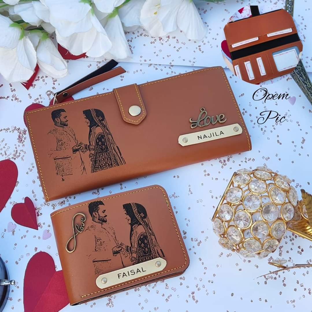 Couple Sketch Wallet Combo