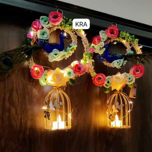 Peacock Cage LED Hanging