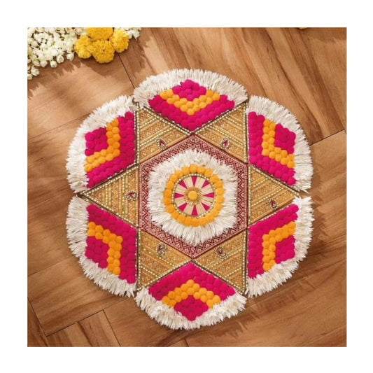Big Pompom Rangoli