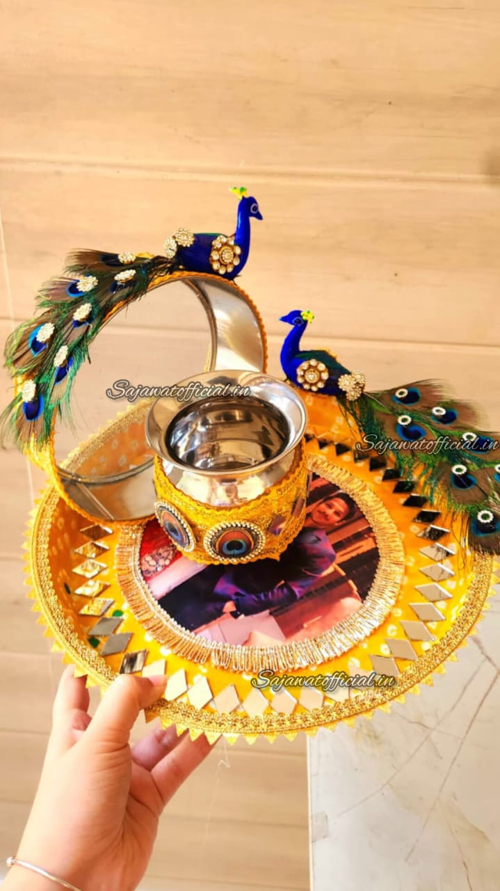Peacock Thali Set K-Ht019