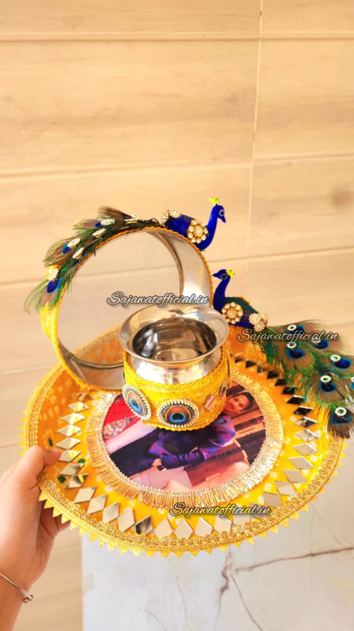 Peacock Thali Set K-Ht019