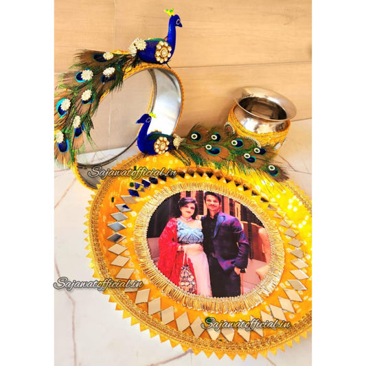 Peacock Thali Set K-Ht019