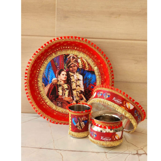 Photo Red Thali Set K-Ht018