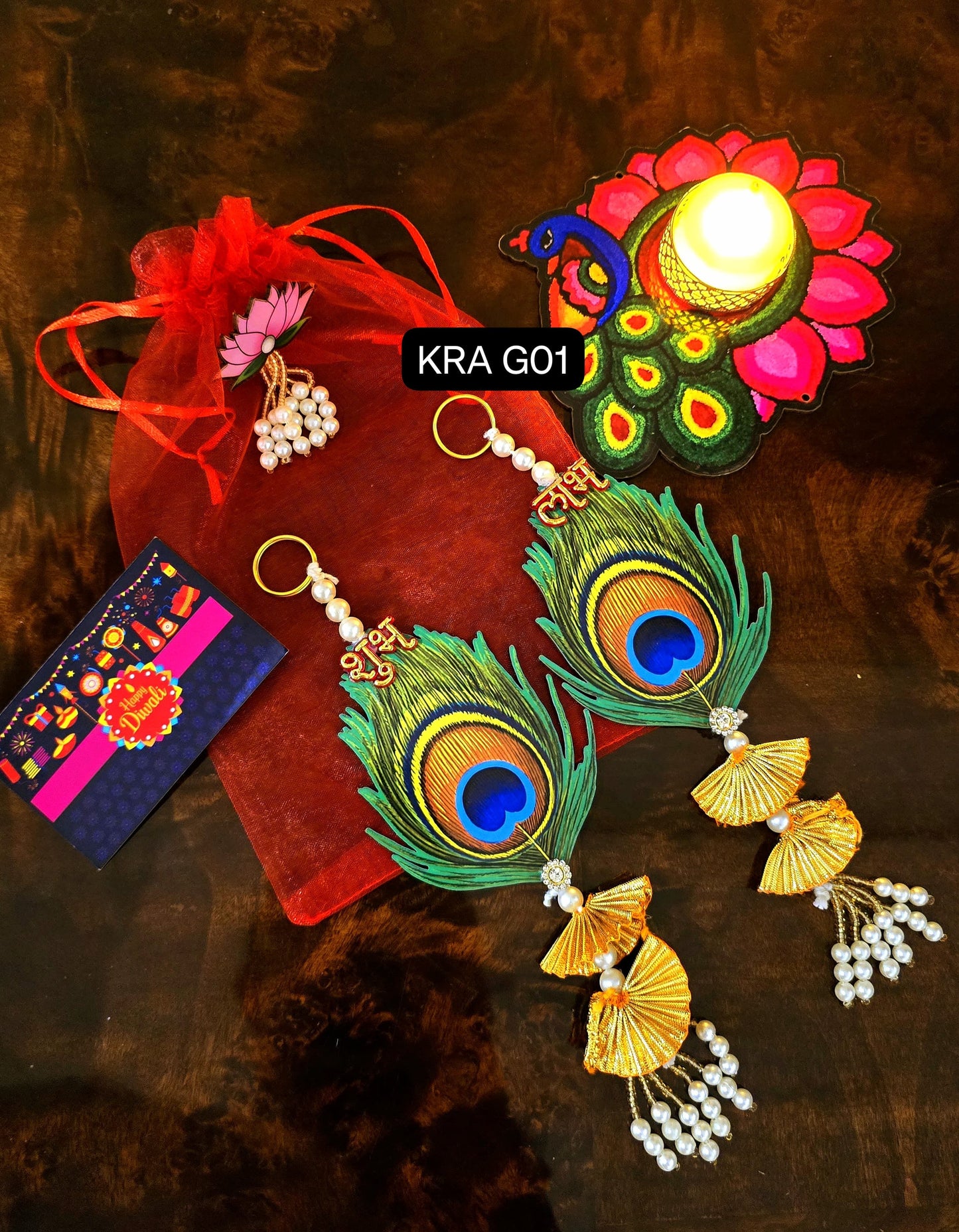 Peacock Theme Potli Gift Hamper (KRA G01)