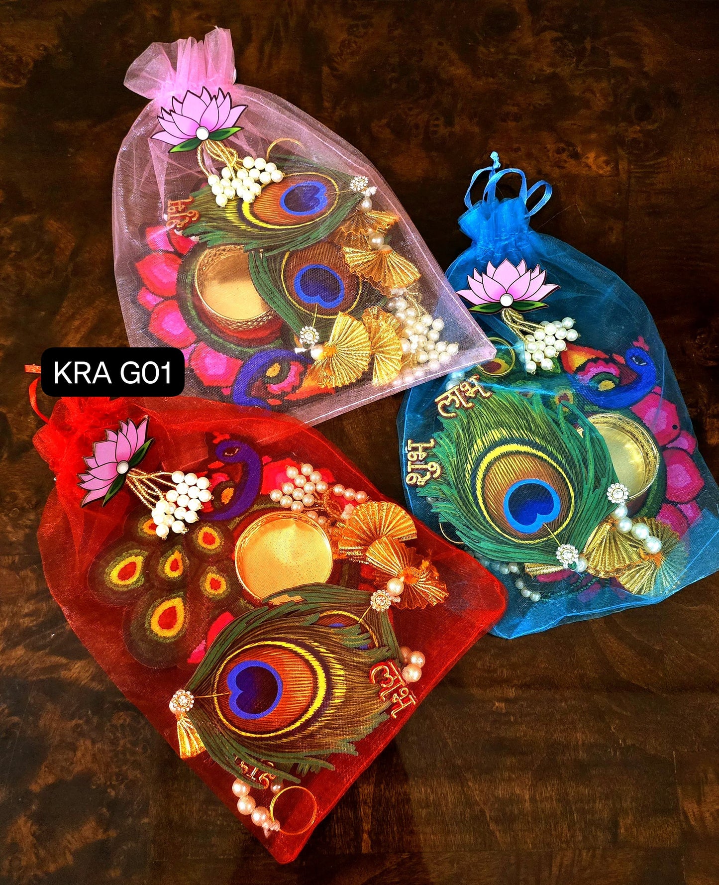 Peacock Theme Potli Gift Hamper (KRA G01)