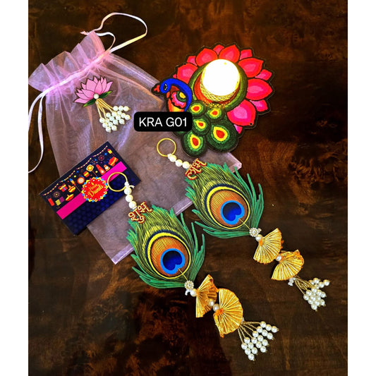 Peacock Theme Potli Gift Hamper (KRA G01)