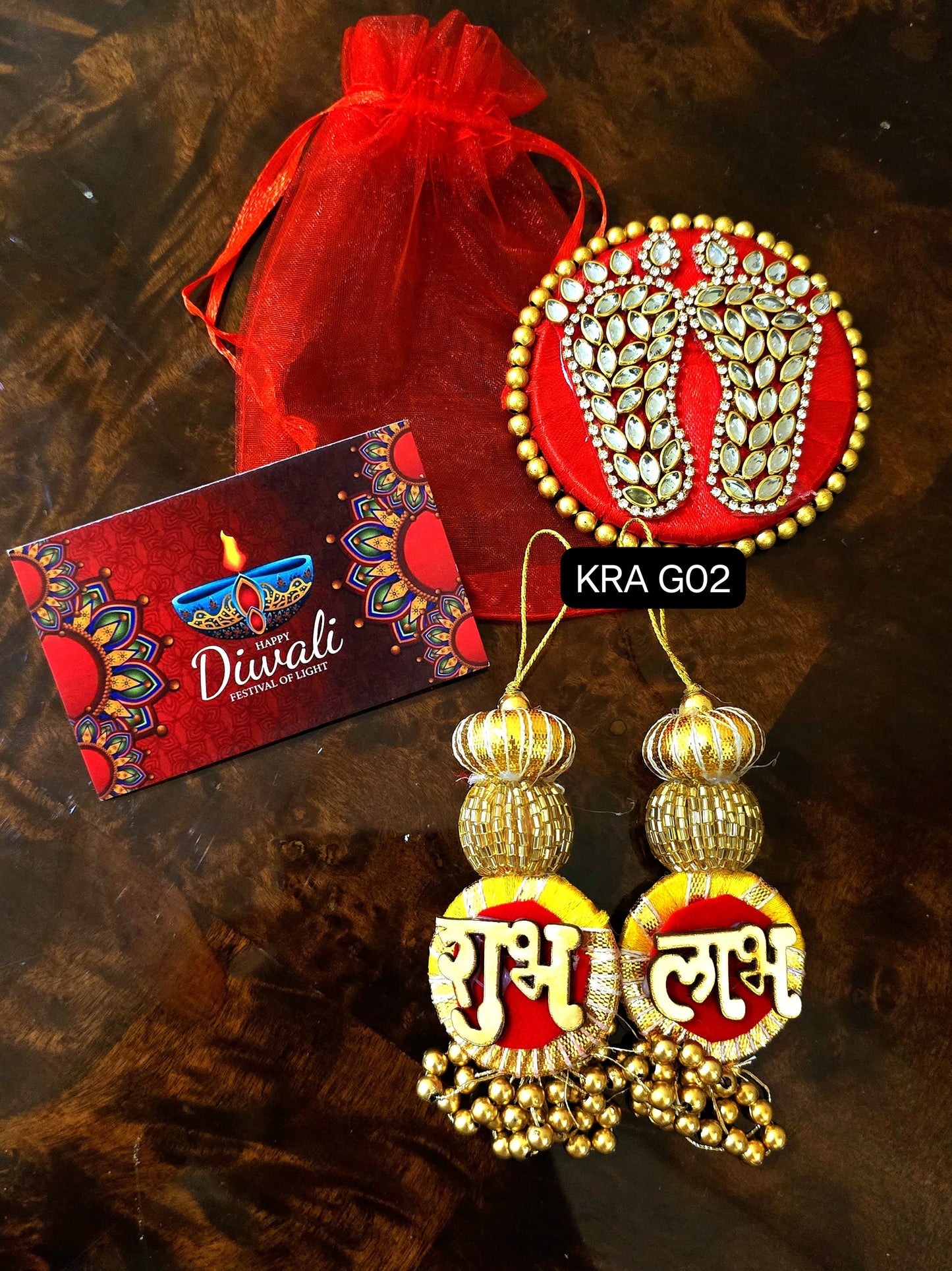 Laxmi Charan & Shubh Labh Potli Gift Hamper (KRA G02)