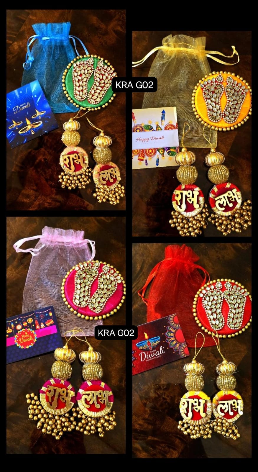 Laxmi Charan & Shubh Labh Potli Gift Hamper (KRA G02)
