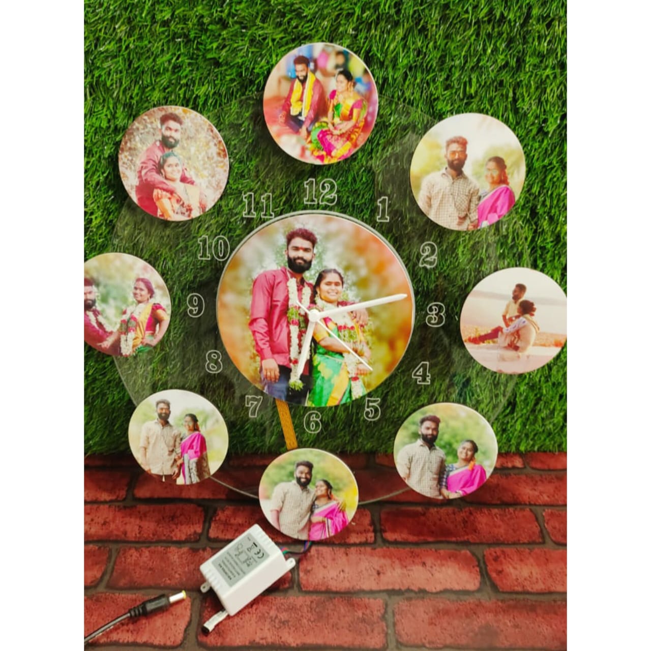 Acrylic Wall Clock With Remote Led