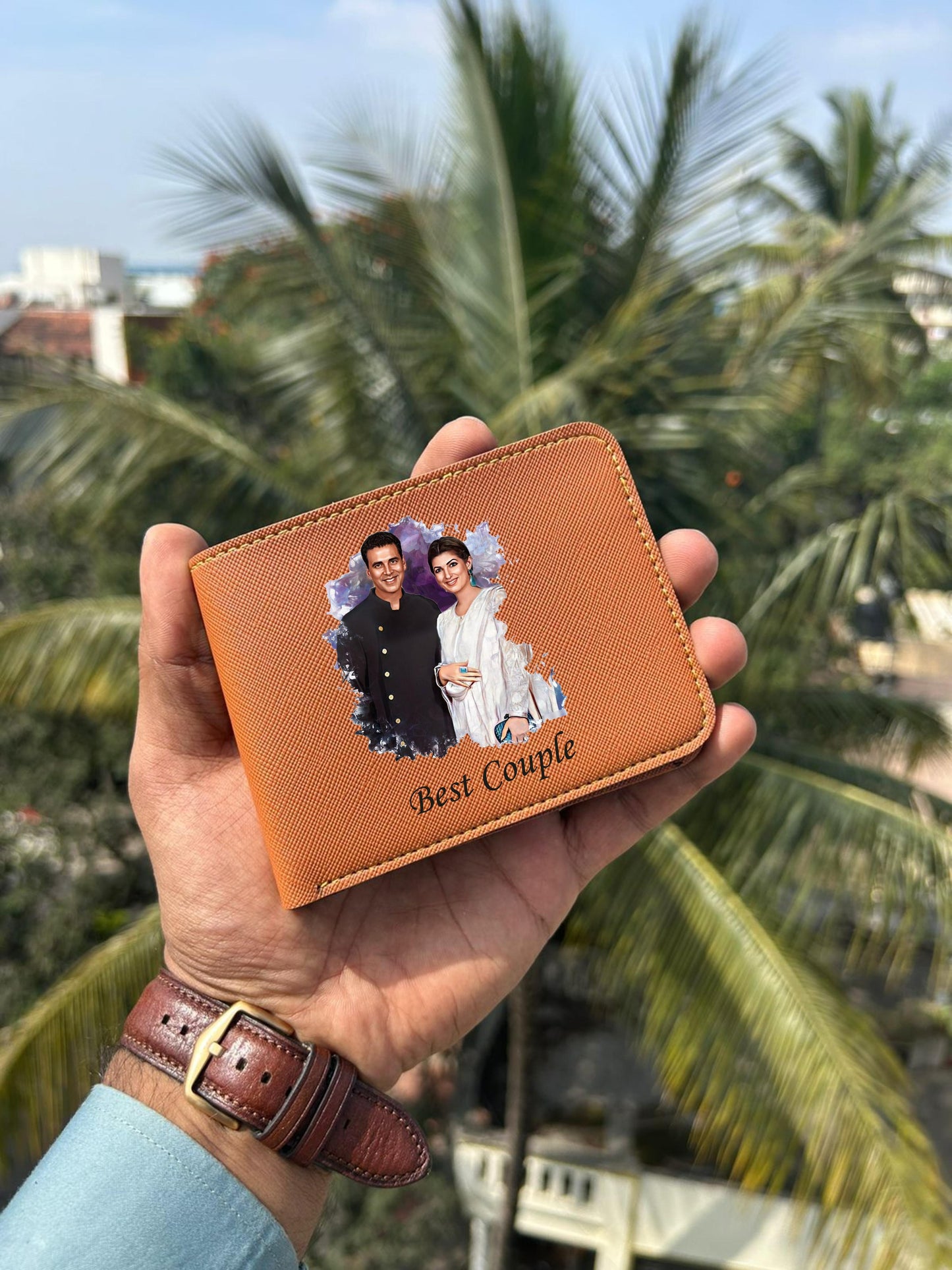 Saffiona Artistic Photo Printed Men Wallet
