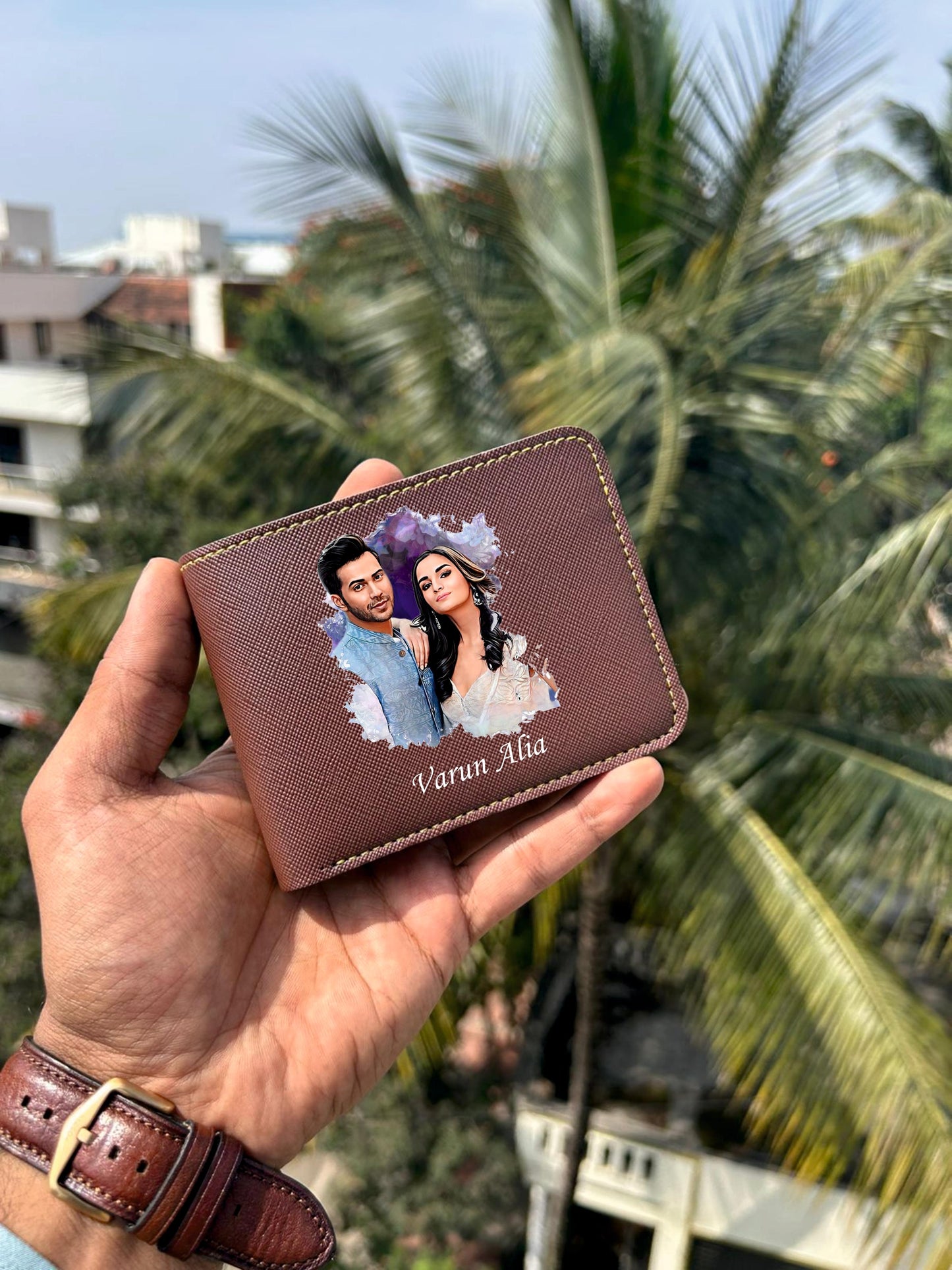 Saffiona Artistic Photo Printed Men Wallet