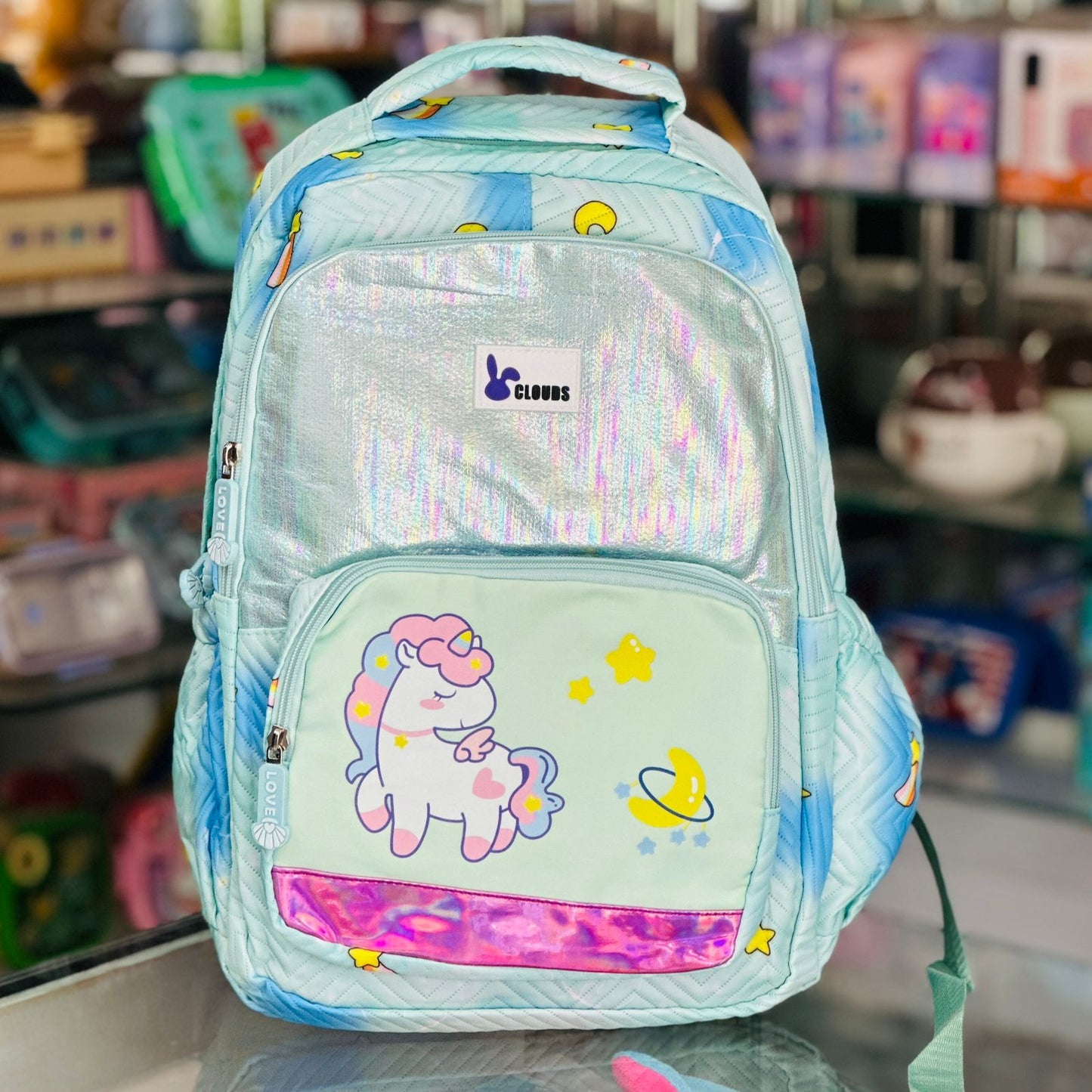 Unicorn Printed Backpack