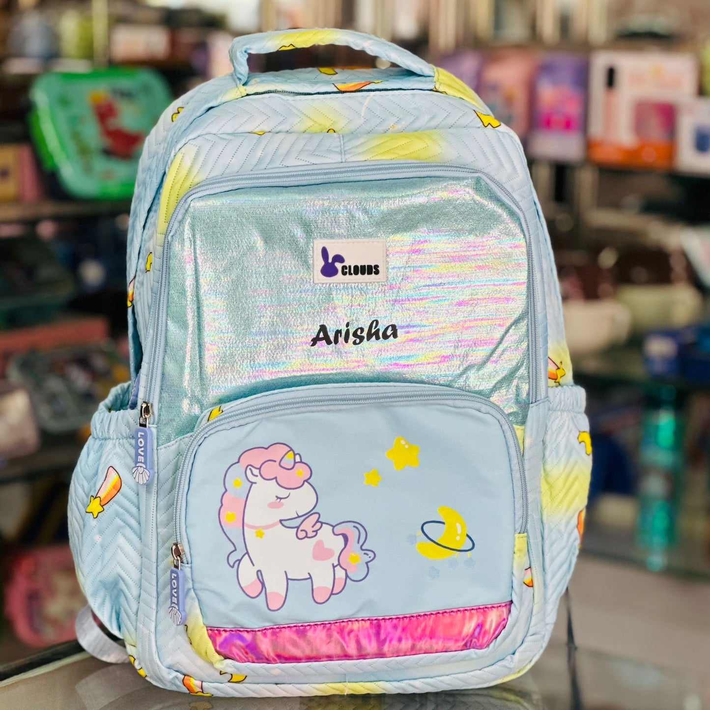 Unicorn Printed Backpack