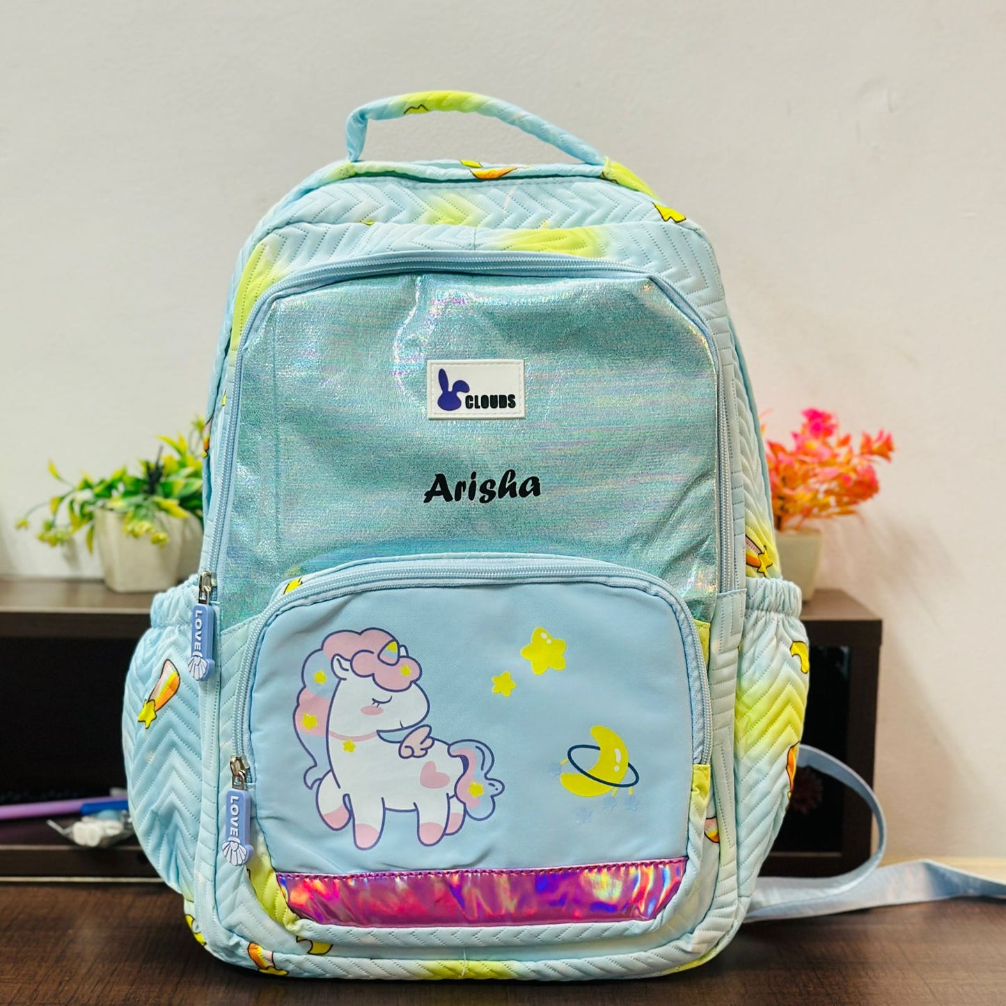 Unicorn Printed Backpack