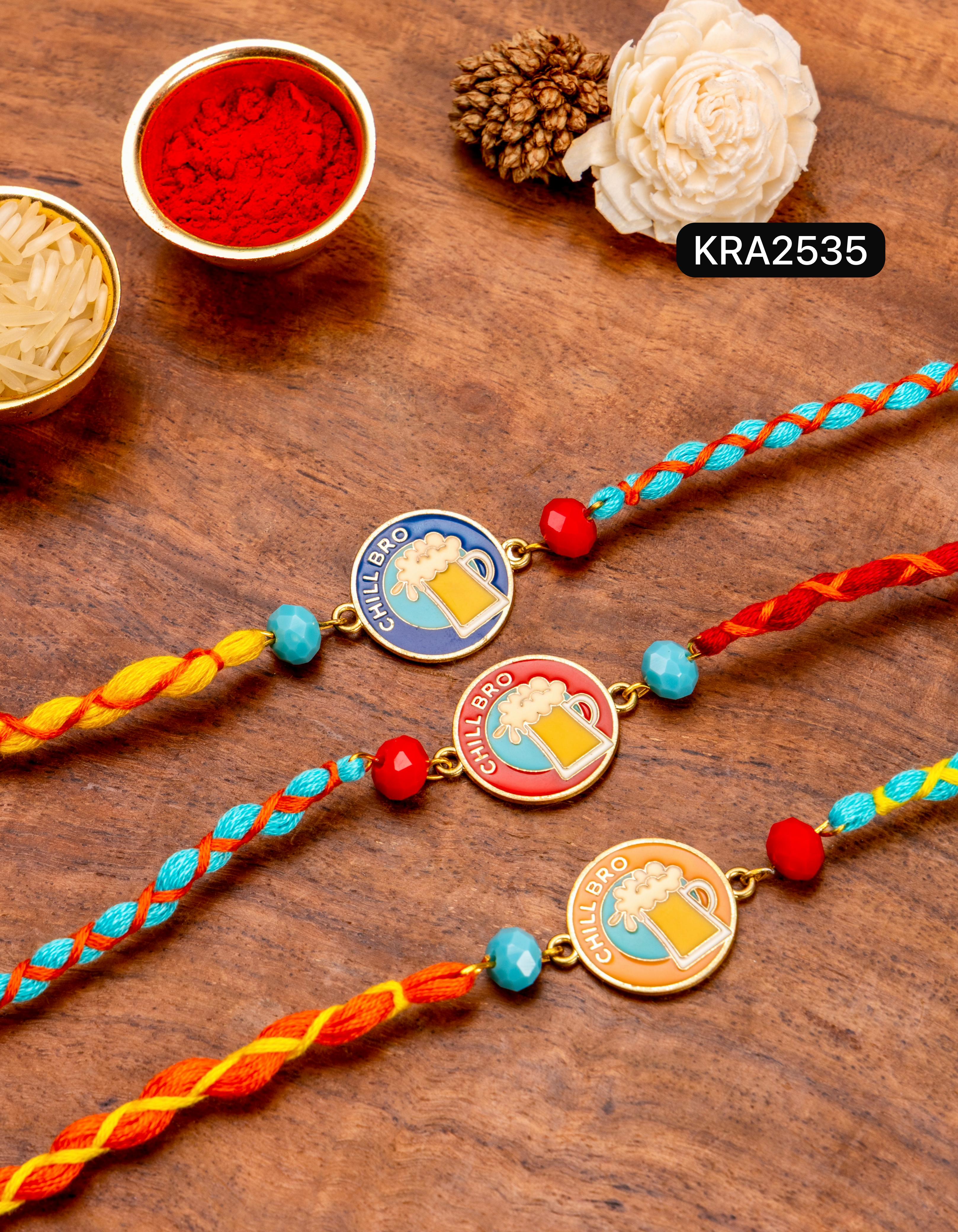 Chill Bro Quirky Rakhi For Bhai (KRA2535)