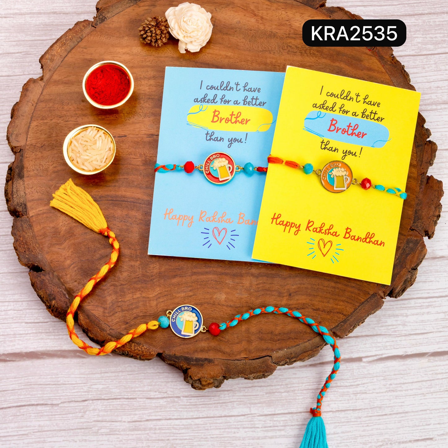 Chill Bro Quirky Rakhi For Bhai (KRA2535)