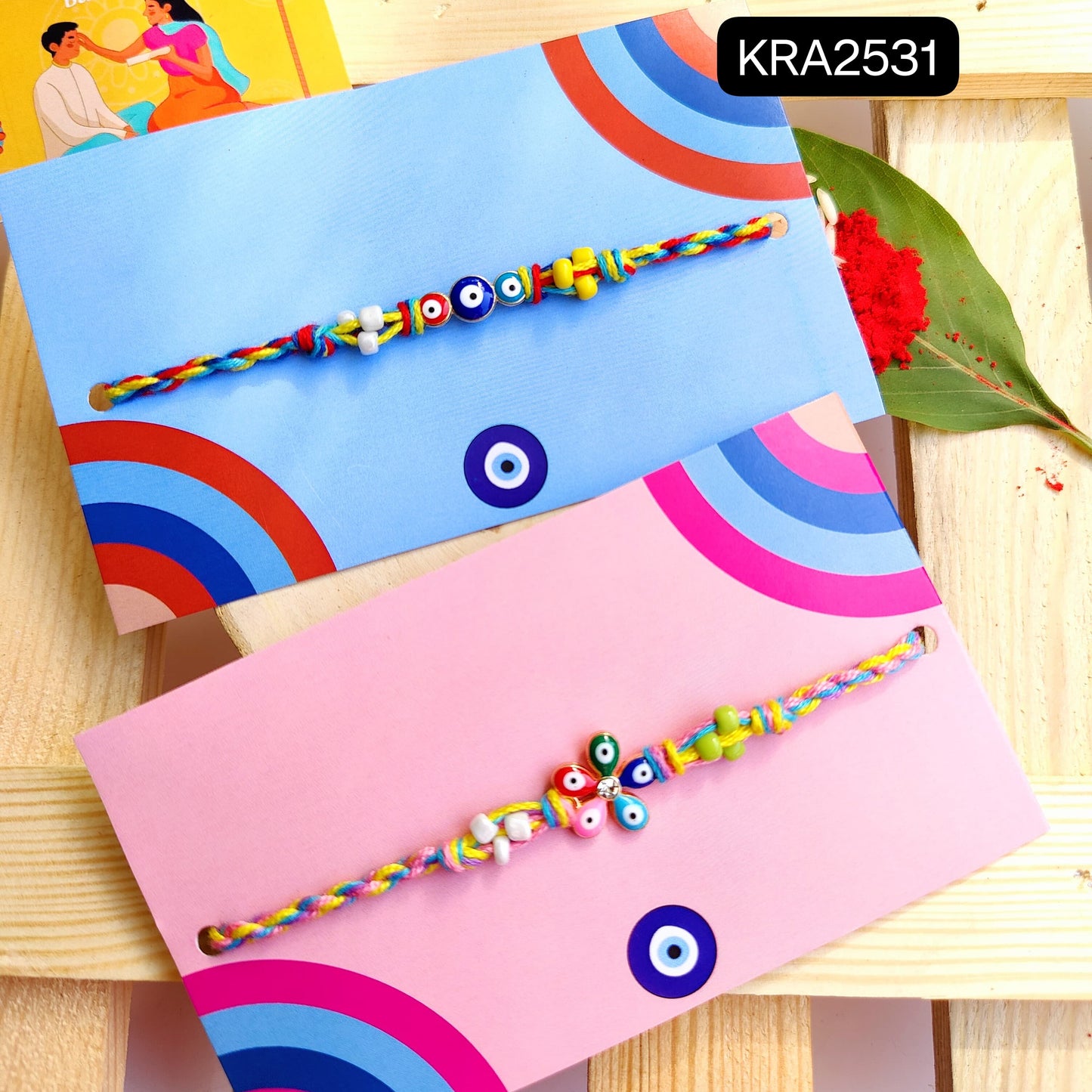 Evil Eye Boys & Girls Multicolored Rakhi (KRA2531)